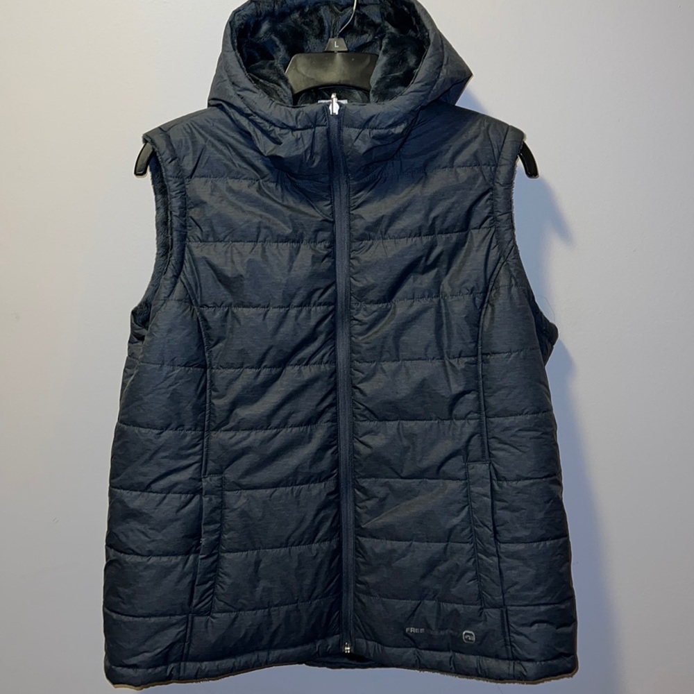 Womens Free Country Reversible Hooded Vest
